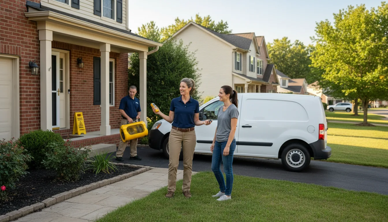 Residential water damage restoration in Calhan, CO